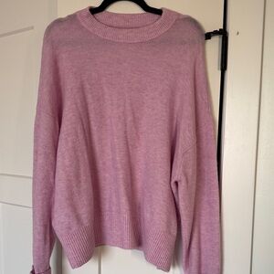 Pilcro Soft Pink Crew Neck Sweater
